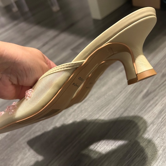 For Love of Lemons x Dolce Vita Clara Hell Mesh French Vanilla Mule - Picture 4 of 10